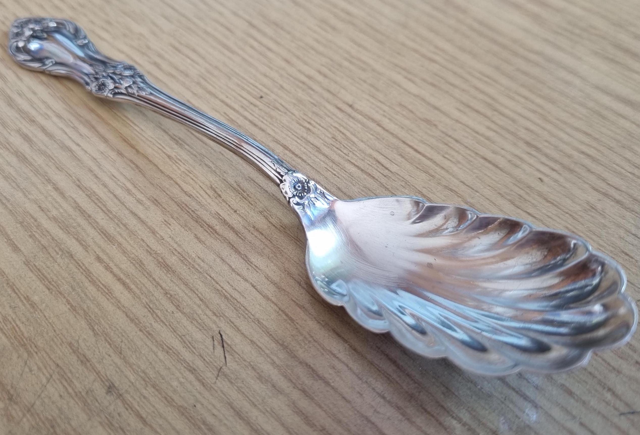 アンティーク スターリングシルバー ジャムスプーン 6インチ