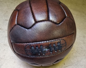 Vintage style all-leather football