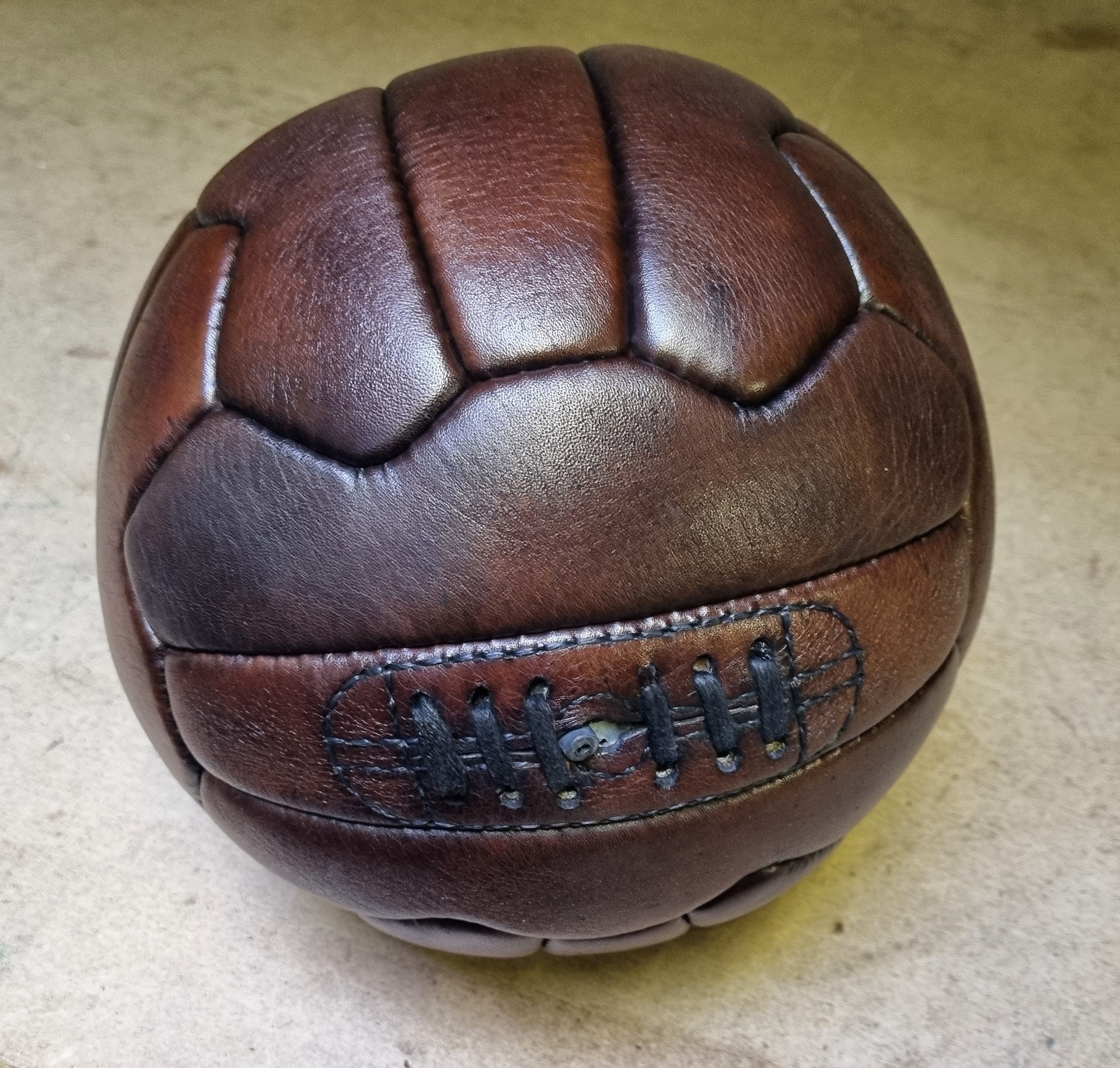 Vintage leather soccer ball - Etsy 日本
