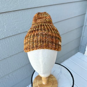 Hand-knit luxury merino wool beanie