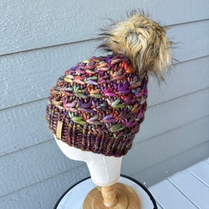 Hand-knit luxury merino wool beanie
