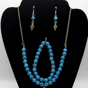 Turquoise necklace set