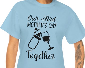 First Mother's Day T-Shirt: Mom Gift, Unisex Cotton Tee