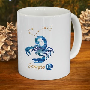 Scorpio Coffee Mug: Zodiac Constellation, Astrology Gift
