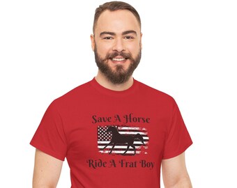 American Flag Save A Horse Ride A Frat Boy America Frat Boy Merica Protest Tshirt Frat Boy Summer Shirt