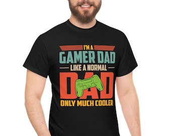 Gamer Dad T-Shirt, Funny Fathers Day Gift