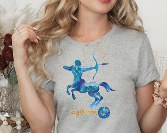 Sagittarius Zodiac Horoscope Constellation Astrology T-shirt