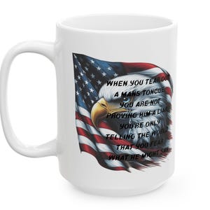 Charlie Kirk Memorial Coffee Mug, 11oz & 15oz, American Pride Gift, Patriotic Mug.