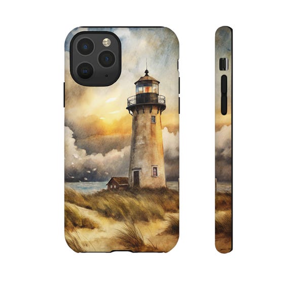 Vintage Lighthouse Phone Case: Tough, Impact-Resistant, Nautical Design Vintage Lighthouse Phone Case: Tough, Impact-Resistant, Nautical Design