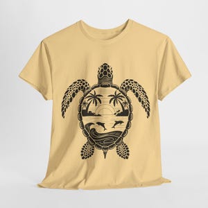 Tropical Sea Turtle Graphic Tee: Beach Vacation Apparel image 3