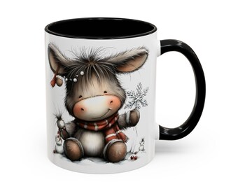Christmas Donkey Coffee Mug With 2 Different Graphics