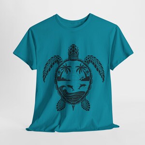 Tropical Sea Turtle Graphic Tee: Beach Vacation Apparel image 1