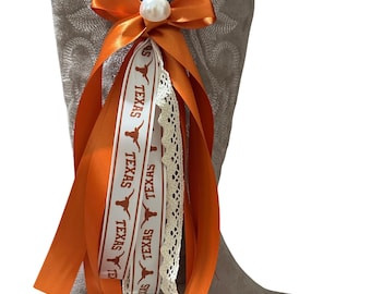 Strikjes voor wedstrijdlaarzen | Westernlaarzenaccessoires | Rodeo | Vrijgezellenfeest in Nashville | Festivallaarslinten ASTROS LONGHORNS AGGIES