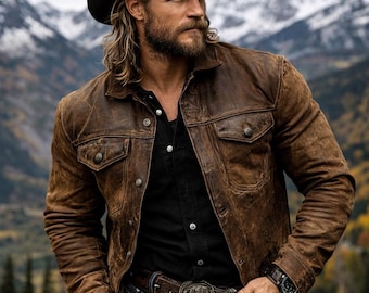 Rugged Biker Ranch Jacket for Men