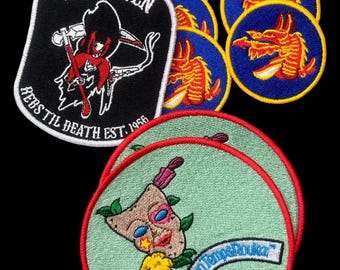 Authentic B-52 Nose Art Patches Vintage Military Aviation Embroidery, Unique Collector's Item Perfect Gift for Aviation Enthusiasts