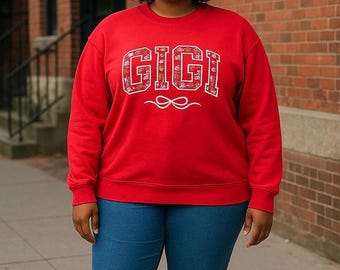 Custom GIGI Sweatshirts, 27 Colors, Endless Fabric and Thread Choices. Personalize with Names & More, Gilden sweatshirts, custom embroidery