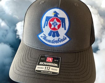 Thunderbirds Crest Hat Richardson 112FP USAF Cap Military Snapback Patriotic United States Air Force Hat 20 Colors Veteran Gift Airshow cap
