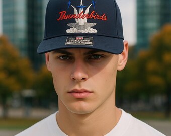 Thunderbird Hat  United States Air Force Cap Airshow Hat Fighter Jet Cap Patriotic Hat Snapback USAF Aviation Cap Pilot Gift Veteran Cap