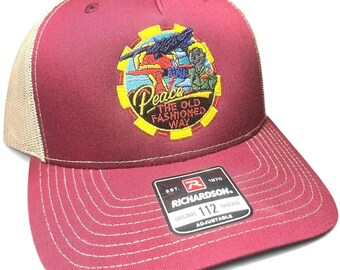 Embroidered B-52 Nose Art Trucker Cap, Military Aviation Gift