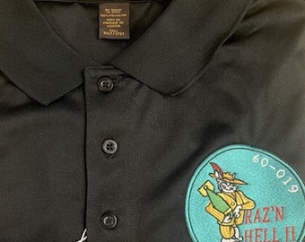 These polo cap sets celebrate the iconic B-52, for those who love military aviation and nose art. This is from B-52H 60-019 Razin Hell II.