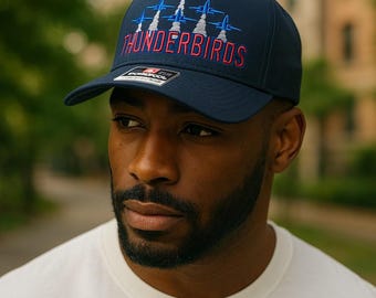 Thunderbirds Hat: Embroidered USAF Snapback Cap - Patriotic Aviation Gift