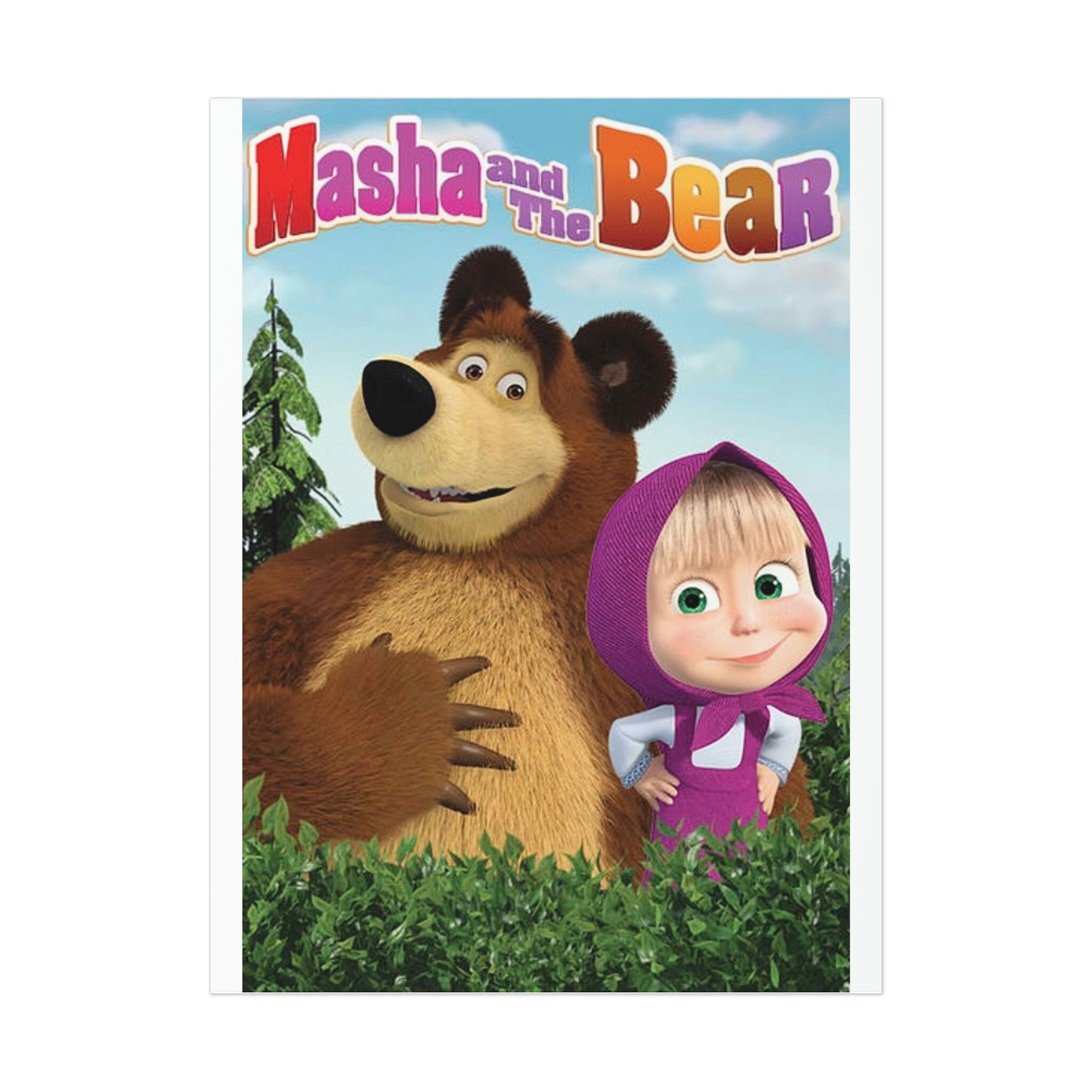 Poster/masha and the Bear - Etsy Poster/masha and the Bear - Etsy