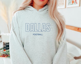 Dallas Fußball Hoodie, Dallas Fan Kapuzen Sweatshirt, Sonntag Fußball Hoodie, Spieltag Pullover, Dallas Fan Geschenk, Cowboys Fußball Hoodie