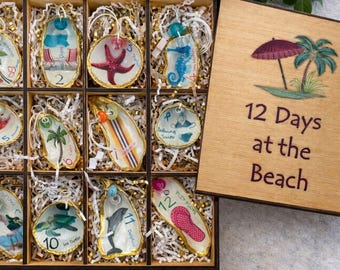 12 Days at the Beach – Handcrafted Oyster Shell Collection