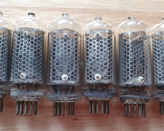 Lot of 6 in 8 Nixie tubes. For Nixie clock. Tested.