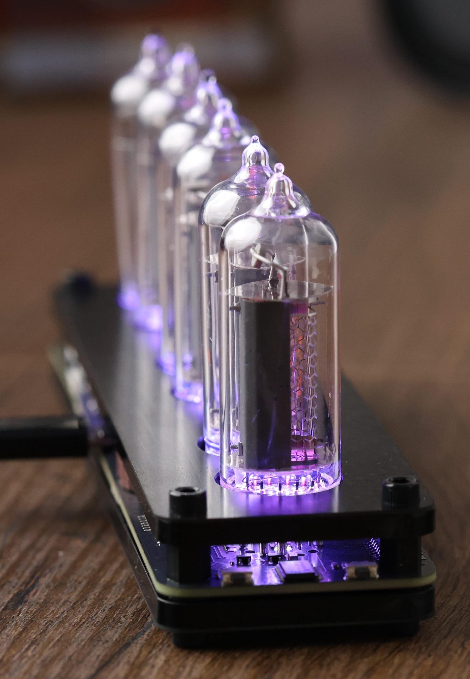 Nixie Retro Look Desk Clock With Modern Technology. IN-14 Tubes. In-12 ...