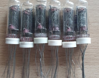 Lot of 6 in-16 Nixie tubes. NOS.  Tested.
