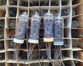 Lot of 4 in-14 Nixie tubes. NOS. For Nixie clock. Tested