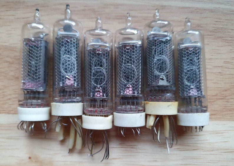 Lot of 6 in-16 Nixie tubes. Tested. image 2