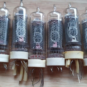 Lot of 6 in-16 Nixie tubes. Tested. image 1