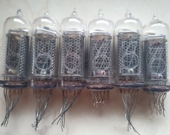 Lot of 6 in-14 Nixie tubes. For Nixie clock. Tested