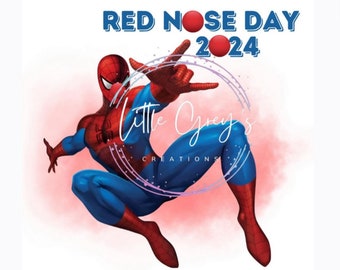 Red nose- Spider-Man digital design