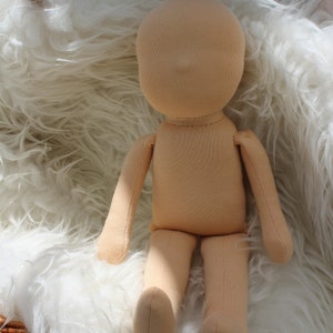 Waldorf doll body,blank doll,puppe , poupée , muneca, bambola, ,textile, organic, cloth, handmade, waldorf dolls, steiner puppe image 2