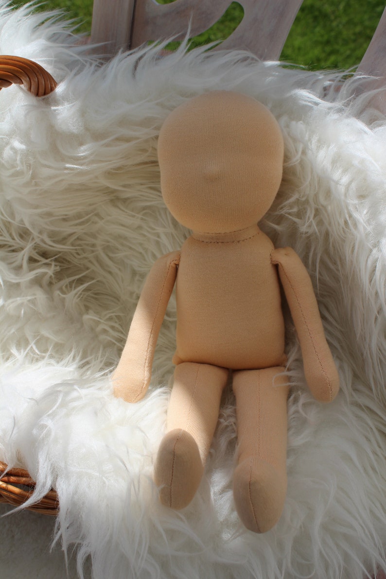 Waldorf doll body,blank doll,puppe , poupée , muneca, bambola, ,textile, organic, cloth, handmade, waldorf dolls, steiner puppe image 2