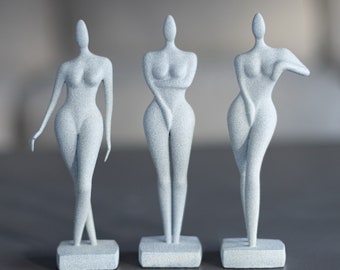 3 Women Sculpture - Artistic Figurine for Home Decor & Gift