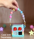 short beaded handle for yoto mini - pastel rainbow confetti