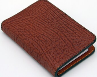 Brown Shark Leather New Testament Wallet