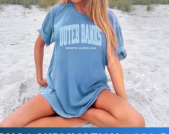 OuterBanks Distressed PNG, OBX PNG, Beach Vibes png, Grunge Outerbanks Shirt, Beach Lover png, Beach Babe png, trendy png, varsity png