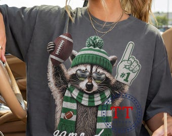 Waschbär-Spieltag in PNG, Saison für wilde Waschbären, #1 Football, Es ist soweit, Lustiger Waschbär, 3 Designs