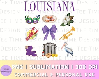 Louisiana PNG, New Orleans png, Coquette, Mardi Gras png, Aesthetic PNG, Soft Girl Era, Trendy Design, dtf png designs, Baton Rouge png