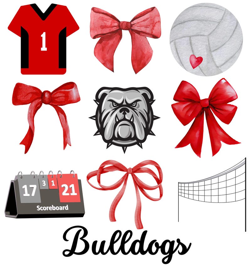 Coquette de volley-ball personnalisée PNG, Coquette de sport universitaire png Coquette de noeud papillon preppy de volley-ball png Équipe Coquette de conception personnalisée lycée image 6