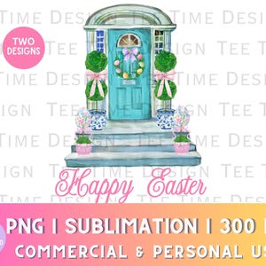 Chinoiserie Topiary Páscoa Porta da frente Grandmillenial PNG Clipart Ovo de Páscoa Primavera Convite Preppy Aquarela Personalize Housewarming