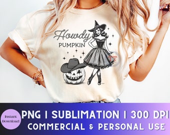 Bruja occidental Halloween png, Halloween retro png, Hola calabaza, Temporada espeluznante, Halloween de moda png, Vaquera png, Femenino png, país png
