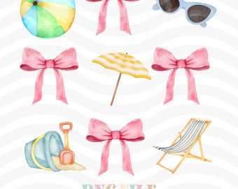 Coquette Summer PNG, Beach png, beach babe png, preppy summer png, Trendy Summer Coquette png, Beach vibes png, aesthetic summer sublimation
