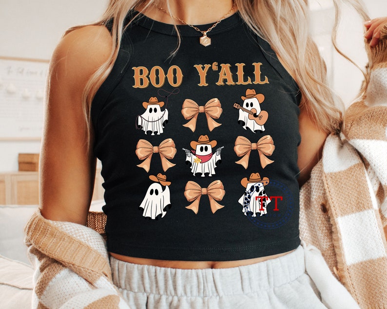 Retro Pumpkin png, Retro Ghost png, Groovy Halloween png, Fun Halloween png, Fall Coquette Bow PNG, Fall vibes, Retro Fall, Cute T-shirt image 5