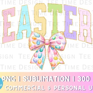 Arco universitario de Pascua, letra pastel, coqueta, lazo de huevo de Pascua PNG, primavera, moda, brillo dorado, preppy, grandmillenial, coqueta, estética femenina